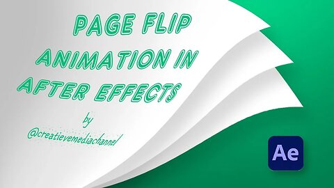 How to make a Book flip animation in After effects