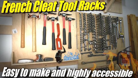 Make Simple DIY Tool Racks for Organizing Your Work Shop with French Cleats