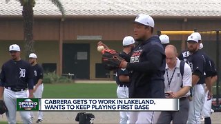 Miguel Cabrera gets to work at Spring Training, discusses role