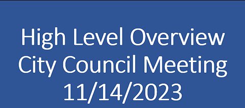 Blair City Council meeting 11/14/2023