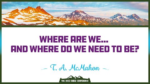 T. A. McMahon: Where Are We... and Where Do We Need to Be?