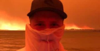 Homem capta imagens assustadoras dos incêndios na Austrália