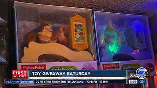 Toy giveaway Saturday at Christmas Tree farm