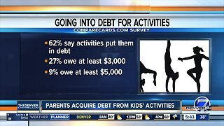 Parents acquire debt from kids' extracurricular activities