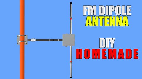 FM Antenna For Radio Station Transmitter FM Dipole DIY Build For Radio Station Transmitters