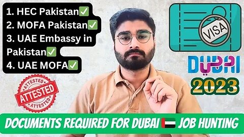 Documents Required for Dubai Job Hunting | Degree Attestation Process