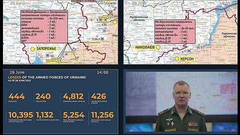 28.06.23⚡️Russian Defence Ministry report on the progress of the deNAZIficationMilitaryQperationZ