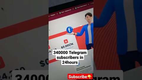 340000 Telegram Subscribers in 24hours #shorts #telegram #earnwithpenny