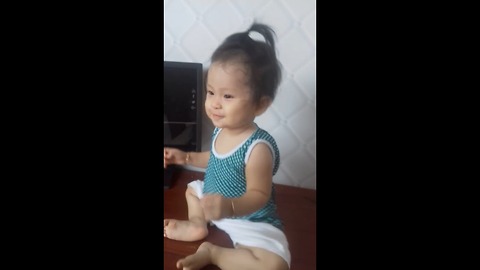 My baby is dancing with music