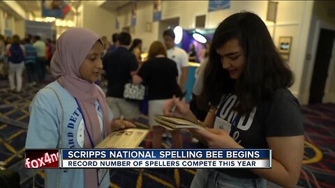 Record number of spellers arrive for the Scripps National Spelling Bee