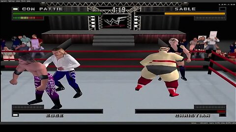 WWF Attitude ps1 or duckstation: all blondes match (kinda)