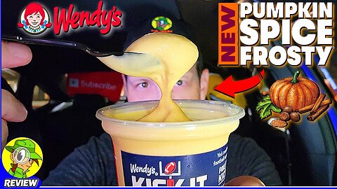 Wendy's® PUMPKIN SPICE FROSTY® Review 👧🎃🫚❄️🍦 Best Flavor Yet?! 🤔 Peep THIS Out! 🕵️‍♂️