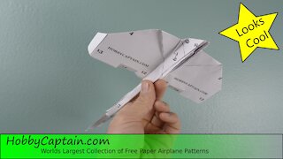 Paper Plane Folding Instructions - Stingray - Looks Cool