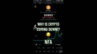 Why Crypto is Coming Down!? 😮