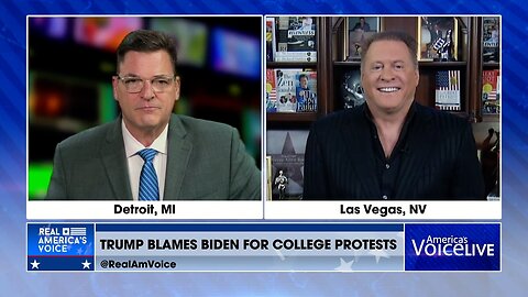 President Trump Blames Biden for College Protests