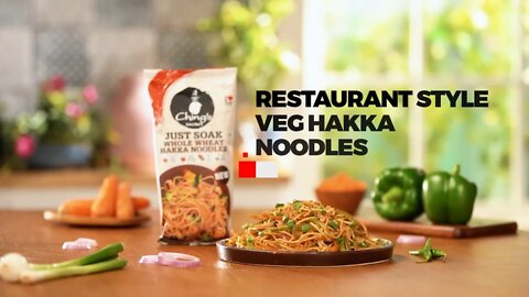 Restaurant Style Veg Hakka Noodles | Kitchen Savour | Ching's Just Soak Whole Wheat Hakka Noodles