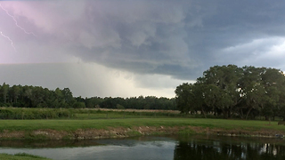 Lightning storm over the lake at Casa Bella Estate