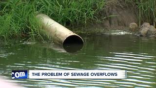 The problem of sewage overflows with heavy rain