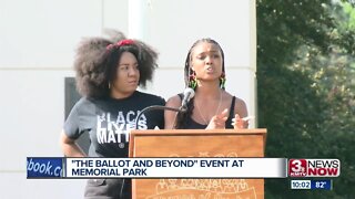 The Ballot and Beyond event at Memorial Park