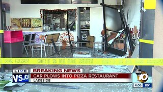 Car crashes into Lakeside pizza shop