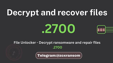 File Unlocker - Decrypt Ransomware and repair files .2700