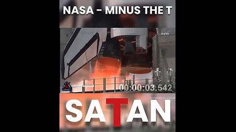 𝗡𝗔𝗦𝗔 🚀 T Minus; Minus the T....NASA + T = SATAN (Anagram)