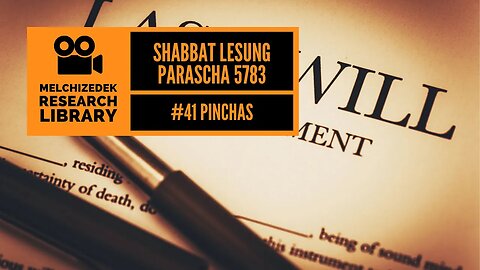41. Shabbat Lesung "Pinchas 5783"