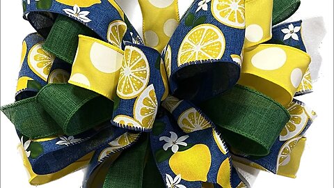 Lemon and Spring Bows |How to Make an Easy Bow| Hard Working Mom |E-Z Bow Maker