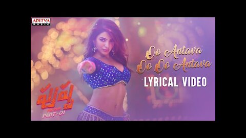 Oo Antava...Oo antava (telgu) Lyrical || Pushpa song|| allu arjun,rashmika