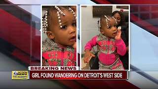 Detroit police search for parents of young girl found wandering late Thursday night