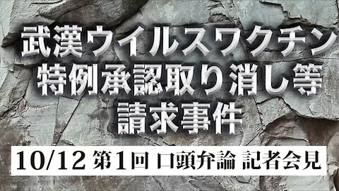 【報告・記者会見】10月12日 東京地方裁判所 第1回口頭弁論【コメント無し】