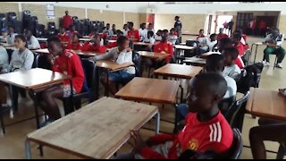 SOUTH AFRICA - Cape Town - Langa High school football outreach (iDs)