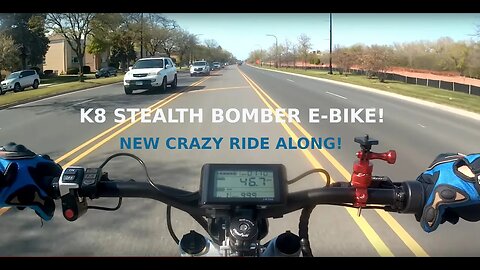 K8 STEALTH BOMBER ENDURO E-BIKE : LOCO STUNTMAN WIPES OUT! RIDING THRU STREETS, SIDEWALKS, UP HILLS!