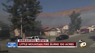 Three injured in 100-acre Little Mountain Fire