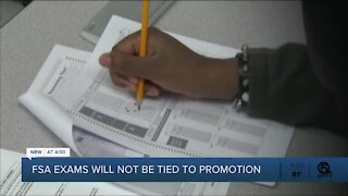 FSA scores won't be tied to student promotion or high school graduation, officials say