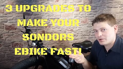 3 Upgrades to make your Sondors Ebike FAST! Step by Step Tutorial