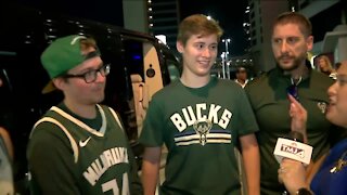 Milwaukee fans celebrate in Atlanta after beating Hawks on the road