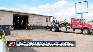 Tampa Police file charges in chop shop bust