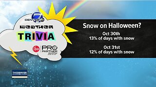 Weather trivia: How often does it snow on Halloween?