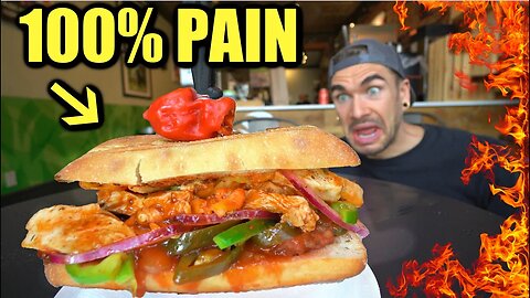 "NO WAY YOU CAN EAT IT" 2 MILLION SCOVILLE CHICKEN SANDWICH CHALLENGE (Carolina Reaper)