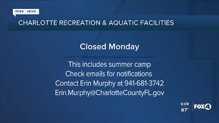 Charlotte Recreation & Aquatics facilities closed Monday
