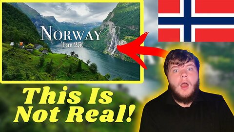 American Reacts To | Top 25 Places To Visit in Norway - Travel Guide