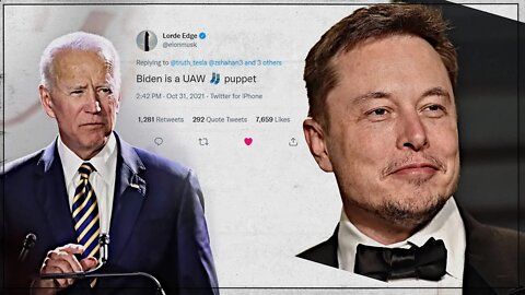 Elon Musk Just called Biden a Puppet