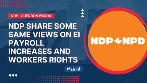 EI issues, workers rights, Vets support and suicide support. - NDP questions Liberal gov't