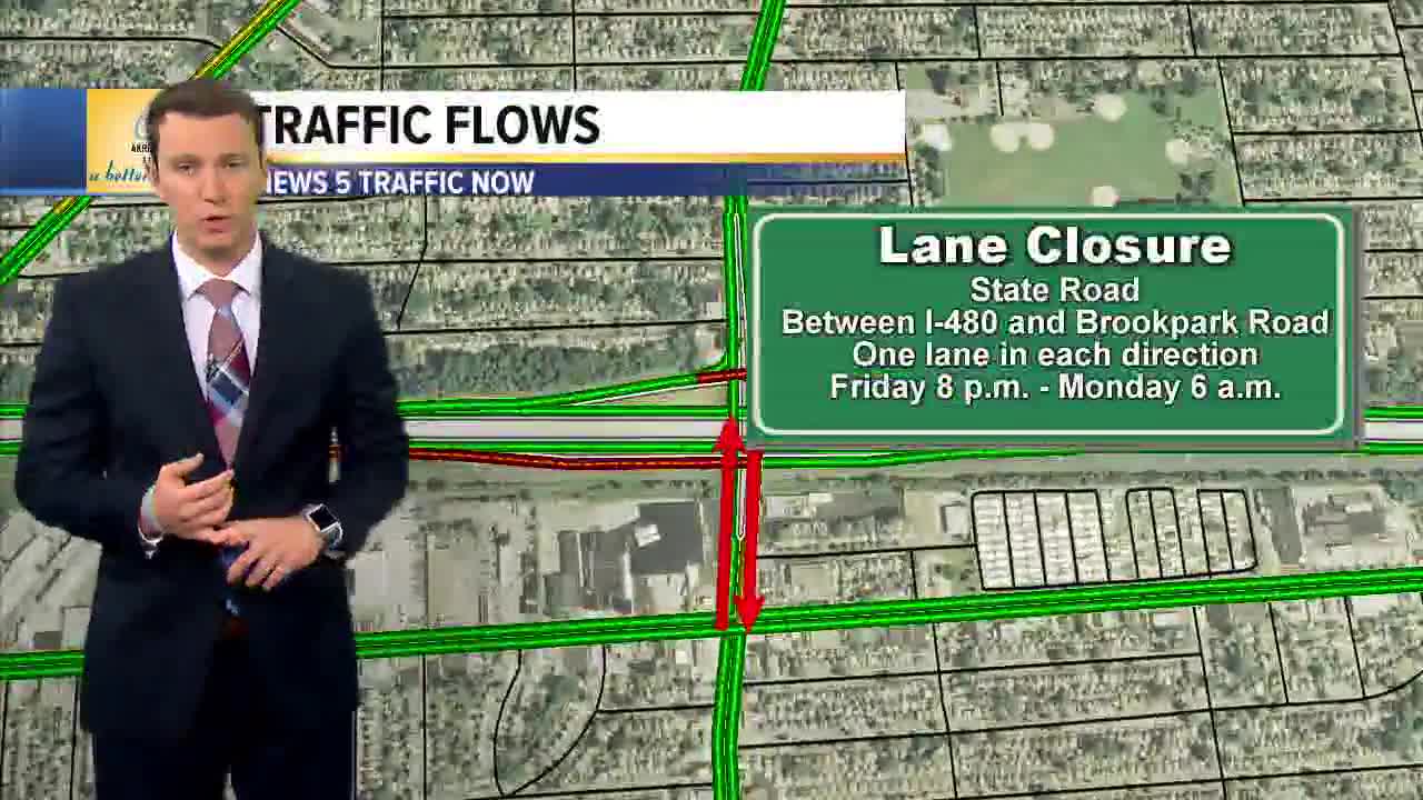 I-77 southbound closure at I-490 this weekend