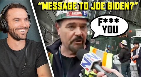 NYC Union Workers Are FED UP With Joe Biden Chant USA As Trump Visits