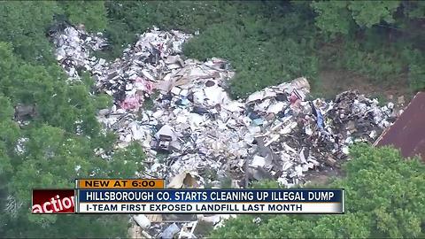 Massive Mango illegal dump site getting cleaned up