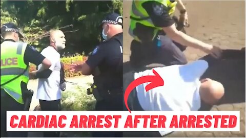 Man Has Seizure After Police Arrest Him For NOT WEARING MASK In Australia!