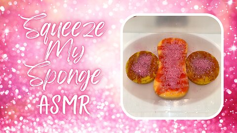 Cotton Candy Pink Suds ASMR Soapy Sudsy Sponge Squeezing Part 1 #squeezemysponge