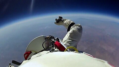 Jumping From Space_ - Red Bull Space Dive - BBC😱